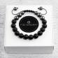 Shamballa náramek Full Hematite Black Matt Trinity