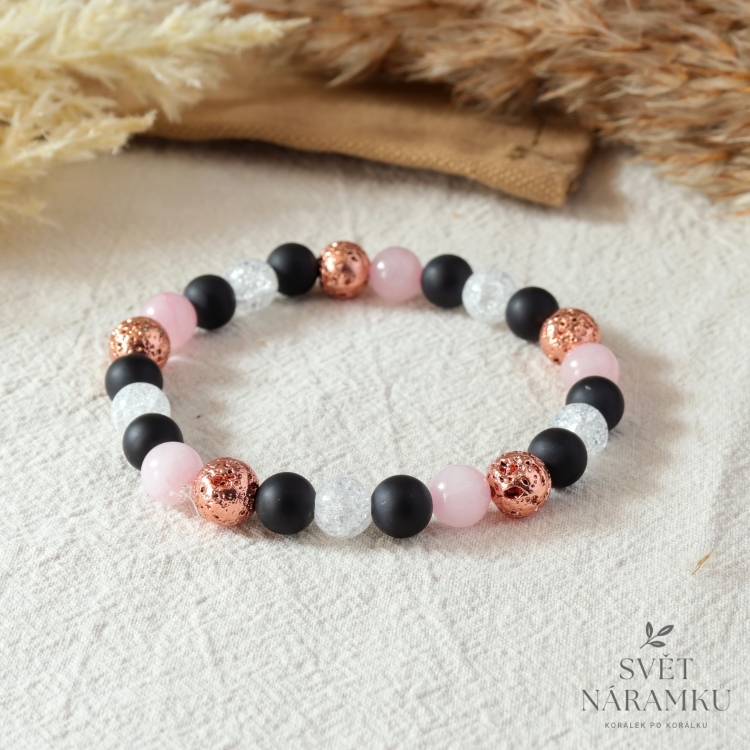 Náramek z minerálů ROYAL