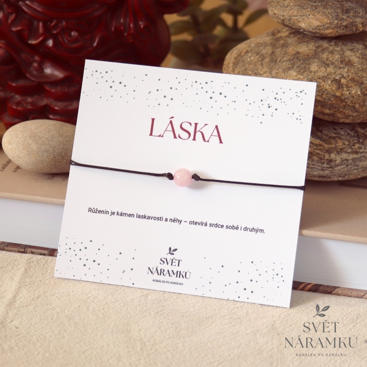 Náramek Macrame LÁSKA